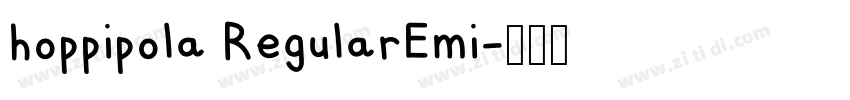 hoppipola RegularEmi字体转换
